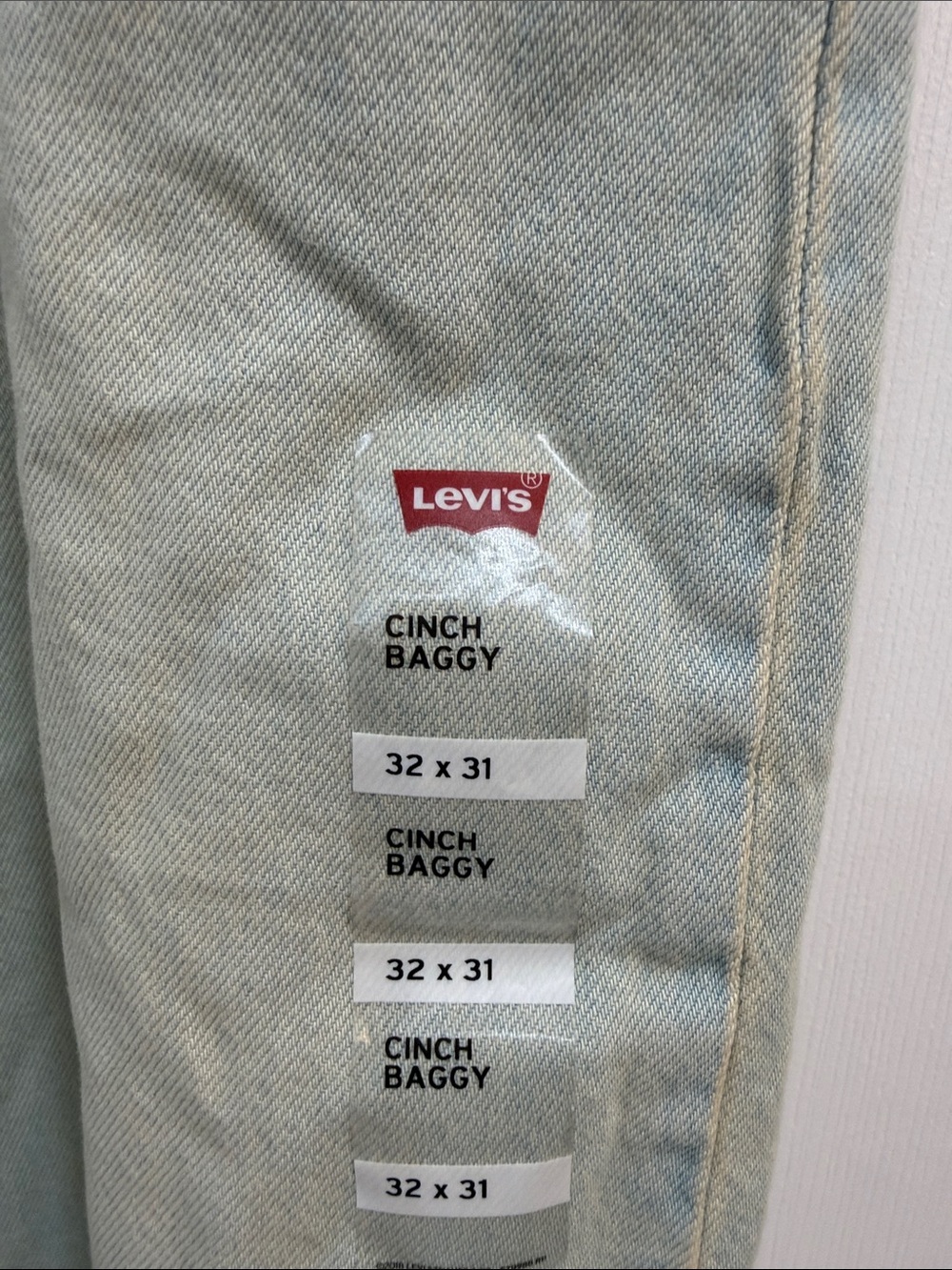 NWT Levi's Women Cinch Baggy High Rise Loose thru Hips & Thighs Wide Leg - Picture 6 of 7